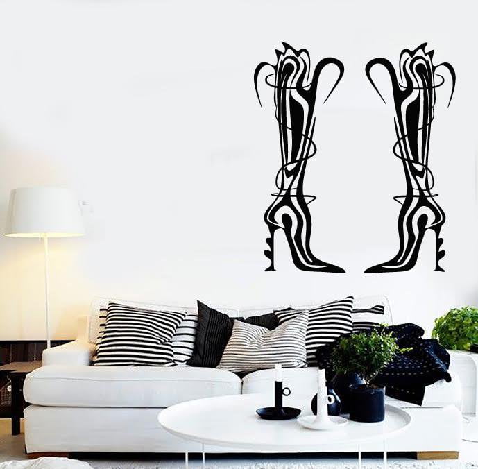 Wall Stickers Vinyl Decal Shoes for Girls Shopping Fashion Stylish Unique Gift (ig1881)