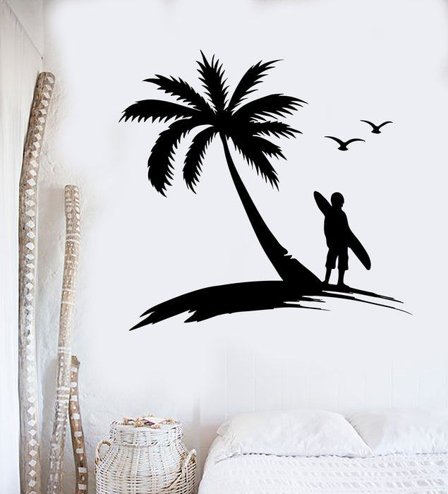 Wall Sticker Vinyl Decal Extreme Surfing Water Sports Beach Palma (ig1886)