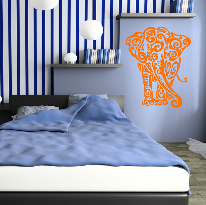 Wall Sticker Vinyl Decal Elephant Animal Pattern Tribal Nice Decor Unique Gift (ig1977)