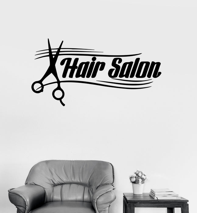 Vinyl Decal Hair Salon Hairdresser Barbershop Beauty Stylist Wall Stickers Unique Gift (ig205)