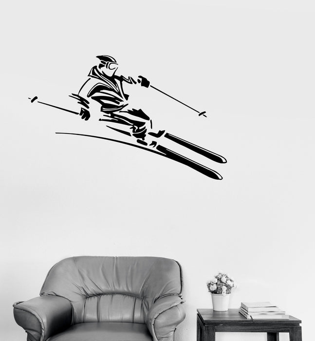 Vinyl Decal Snowboard Extreme Sport Slalom Winter Sports Decor Wall Stickers Unique Gift (ig207)