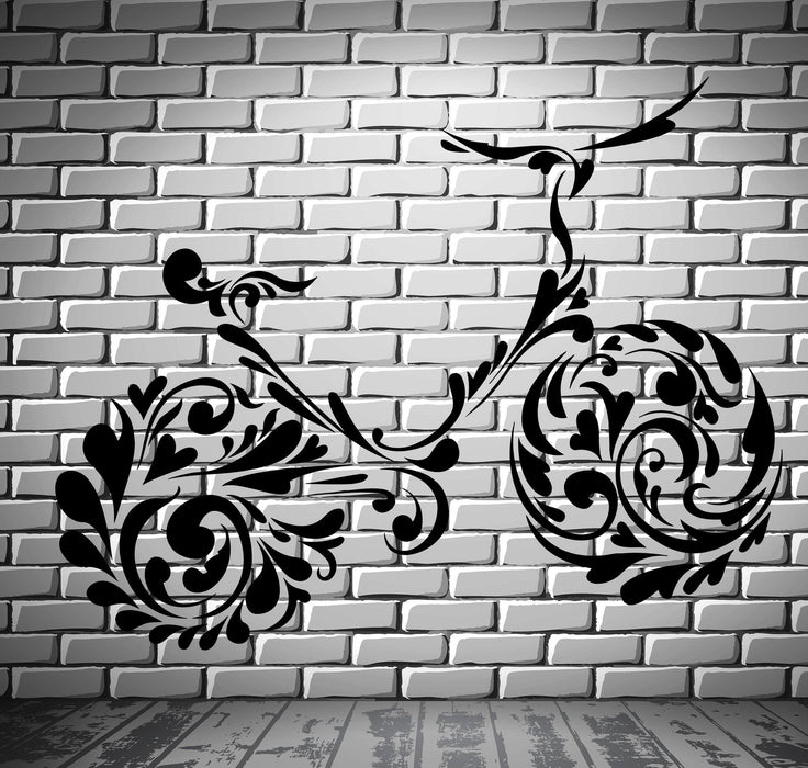 Bike Bicycle Bicycling Patterns Teenager Room Wall Sticker Vinyl Decal Unique Gift (ig2089)