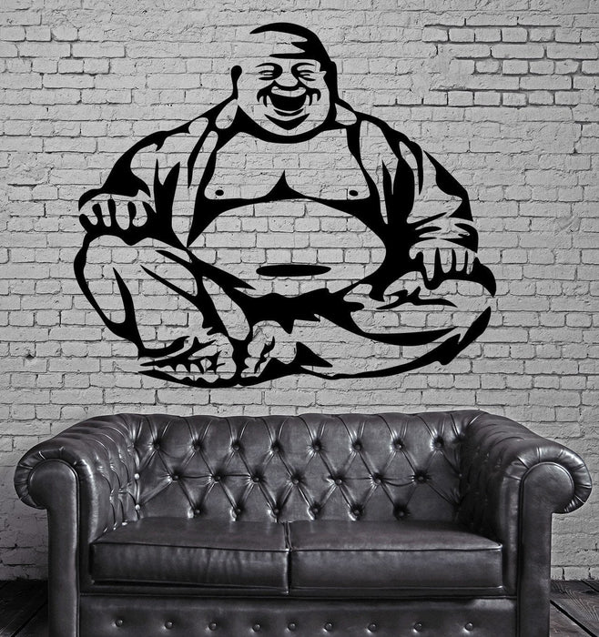 Happiness Laughing Buddha Amulet Buddhism Wall Stickers Vinyl Decal Unique Gift (ig2094)