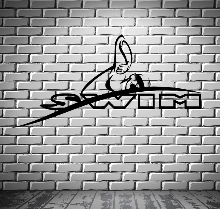 Swim Vinyl Decal Swimmer Swimming Pool Water Sports Wall Stickers Unique Gift (ig2311)