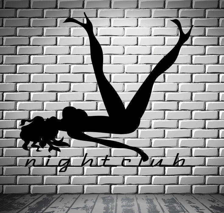 Night Club Wall Stickers Striptease Go Go Hot Naked Sexy Girl Vinyl Decal Unique Gift ig2399