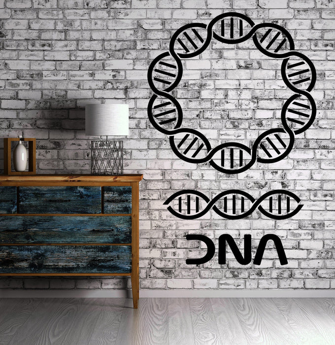 DNA Wall Stickers Genealogy Biology Chemistry School Science Vinyl Decal Unique Gift ig2425