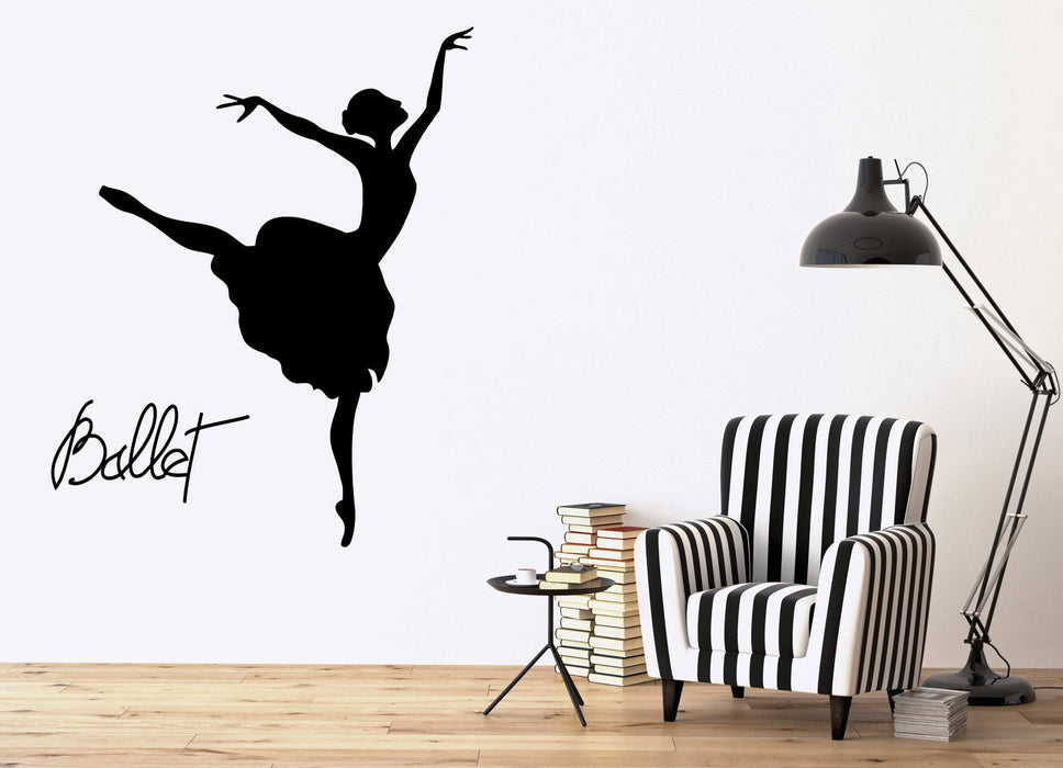 Vinyl Decal Ballet Dancer Wall Stickers Dance Decor Opera and Ballet Theatre Dancing Passion Unique Gift (ig2483)