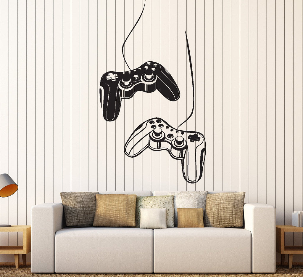 Vinyl Wall Decal Gaming Keyboard Mouse Gamer Room Interior Art Sticker —  Wallstickers4you