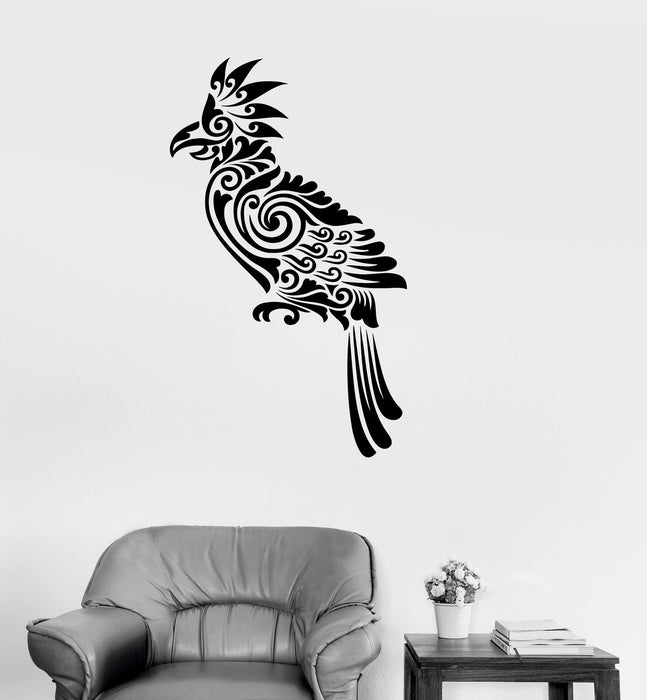 Vinyl Decal Bird Tribal Decor Living Room Art Mural Wall Stickers Unique Gift (ig2617)