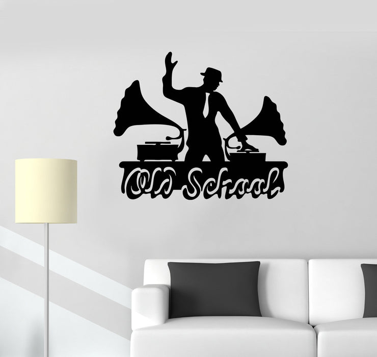 Vinyl Decal Music Blues Jazz Old School Vintage Room Wall Stickers Unique Gift (ig2637)