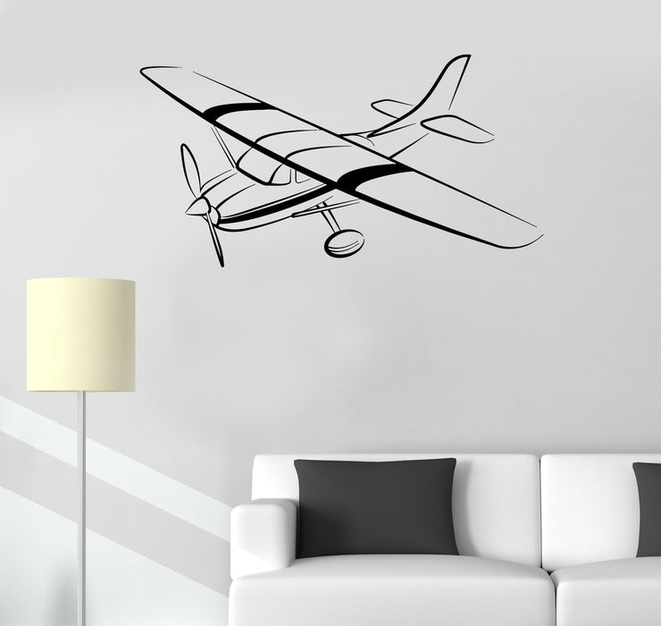 Vinyl Decal Aircraft Aviation Children's Room Kids Playroom Mural Wall Stickers Unique Gift (ig2639)