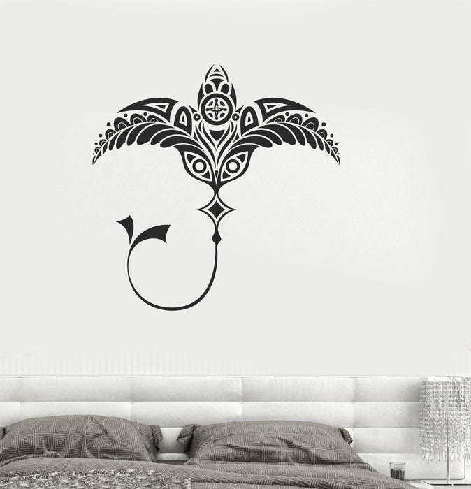 Vinyl Decal Stingray Tribal Decor Nautical Marine Ocean Stickers Unique Gift (ig2640)