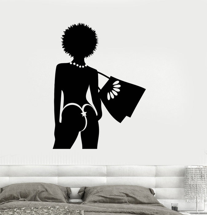 Vinyl Decal Silhouette Woman Leisure Vacation Travel Agency Wall Stickers Unique Gift (ig2645)