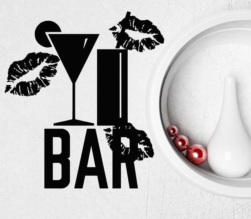 Vinyl Decal Bar Alcohol Cocktail Party Night Club Wall Sticker Mural Unique Gift (ig2656)