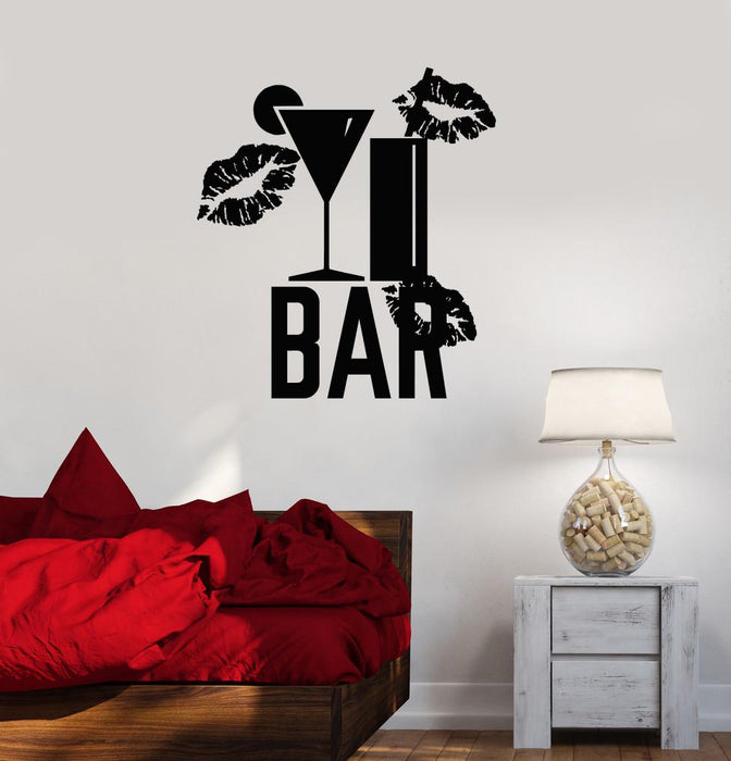 Vinyl Decal Bar Alcohol Cocktail Party Night Club Wall Sticker Mural Unique Gift (ig2656)