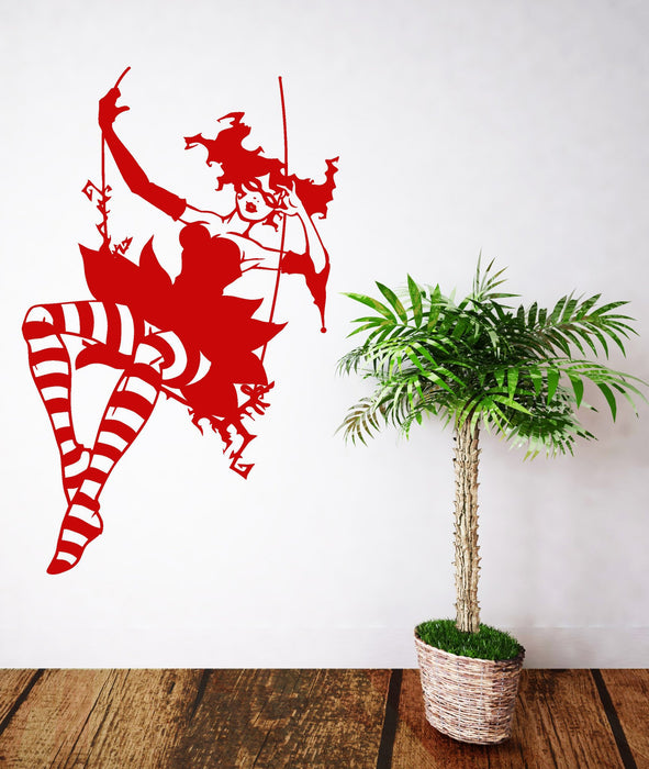 Wall Decal Teen Gothic Girl Masquerade Cool Room Decor Vinyl Decal Unique Gift (ig2674)