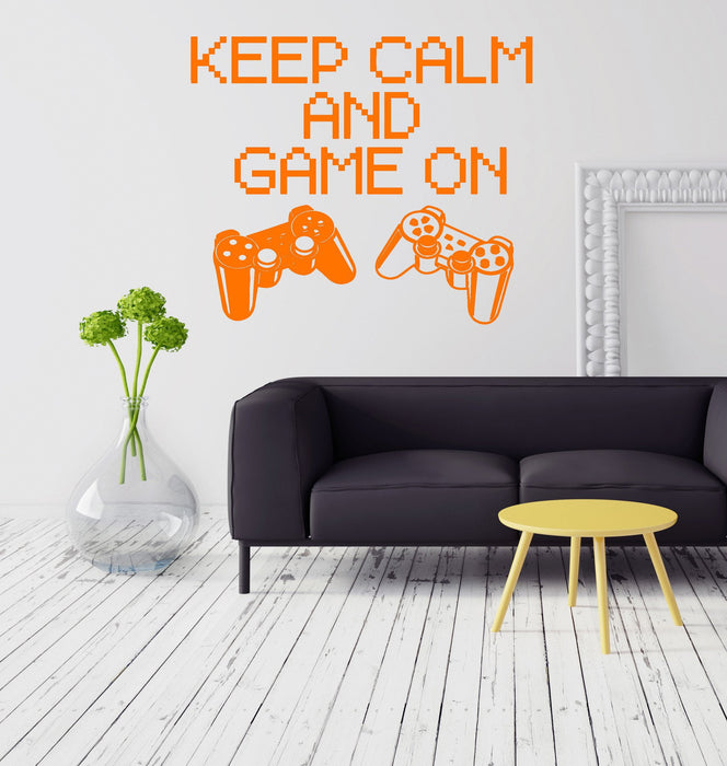 Vinyl Decal Quote Gaming Game Video Game Playroom Wall Stickers Unique Gift (ig2751)
