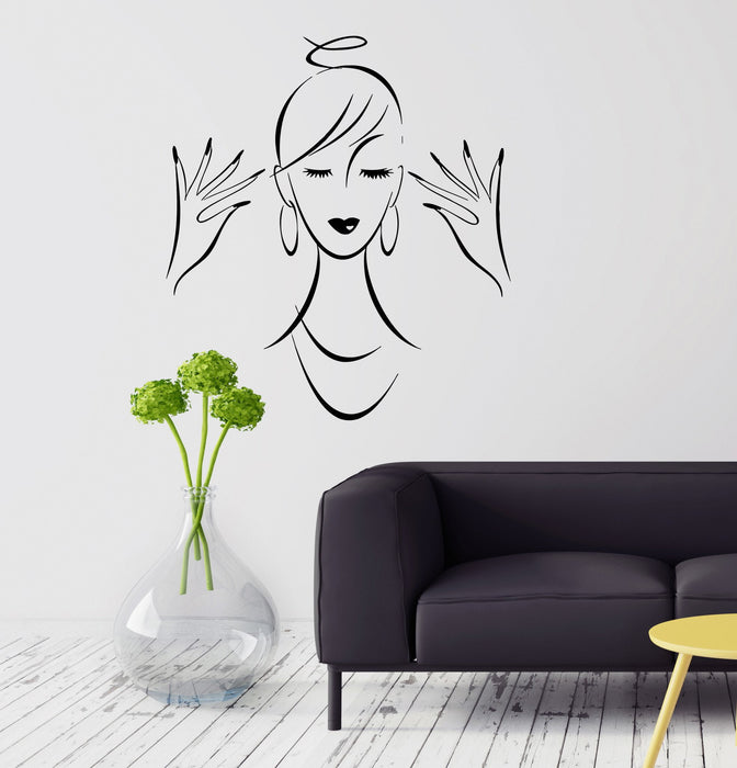 Vinyl Decal Beauty Salon Fashion Woman Girl Style Room Decor Stickers Unique Gift (ig2774)
