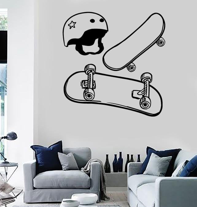 Wall Stickers Vinyl Decal Skateboard Helmet Extreme Sports Street Teens Unique Gift (ig289)