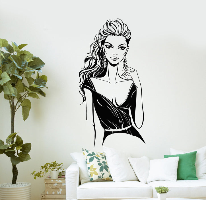 Vinyl Decal Fashion Girl Woman Style Beauty Salon Wall Stickers Unique Gift (ig2951)