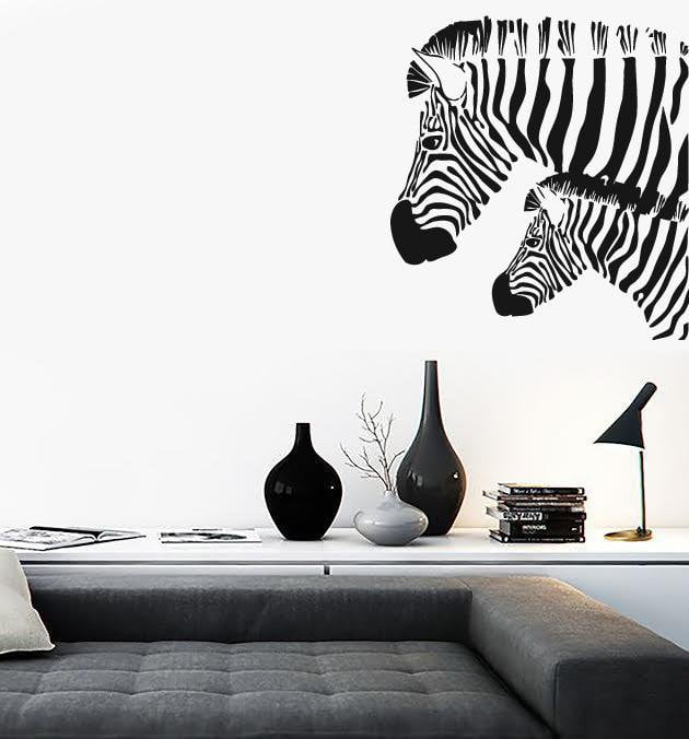 Wall Stickers Vinyl Decal Zebra Animal Coolest Design for Living Room Unique Gift (ig486)