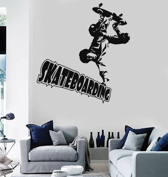 Wall Stickers Vinyl Decal Skateboarding Extreme Sports Unique Gift (ig588)