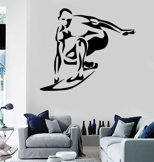 Wall Stickers Vinyl Decal Surfing Extreme Sports Decor Board Unique Gift (ig632)