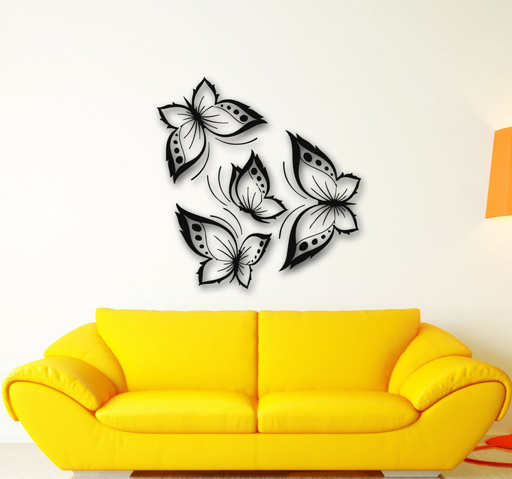 Vinyl Decal Butterflies Wall Sticker Beautiful Design for Living Room or Girl's Children Room Unique Gift (ig706)