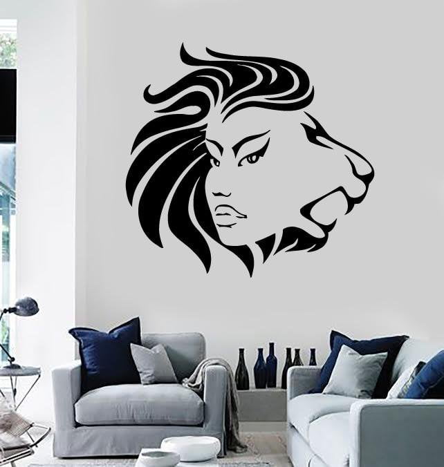 Wall Stickers Vinyl Decal Woman Leo Modern Decor for Room Home Unique Gift (ig713)