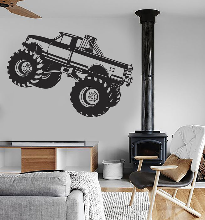 Monster Truck Wall Stickers Car Pickup for Garage SUV Sport Vinyl Decal Unique Gift (ig919)