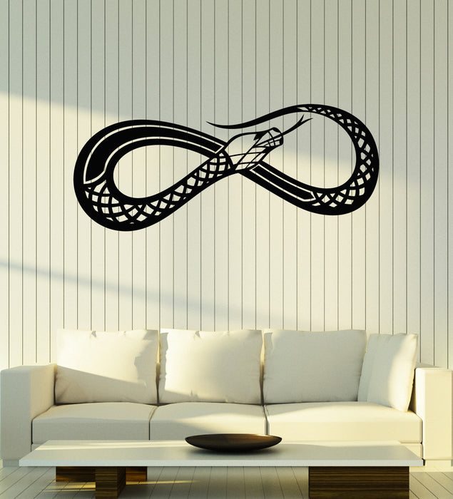 Vinyl Wall Decal Infinity Logo Icons Beauty Snake Decoration Stickers Mural (g6508)