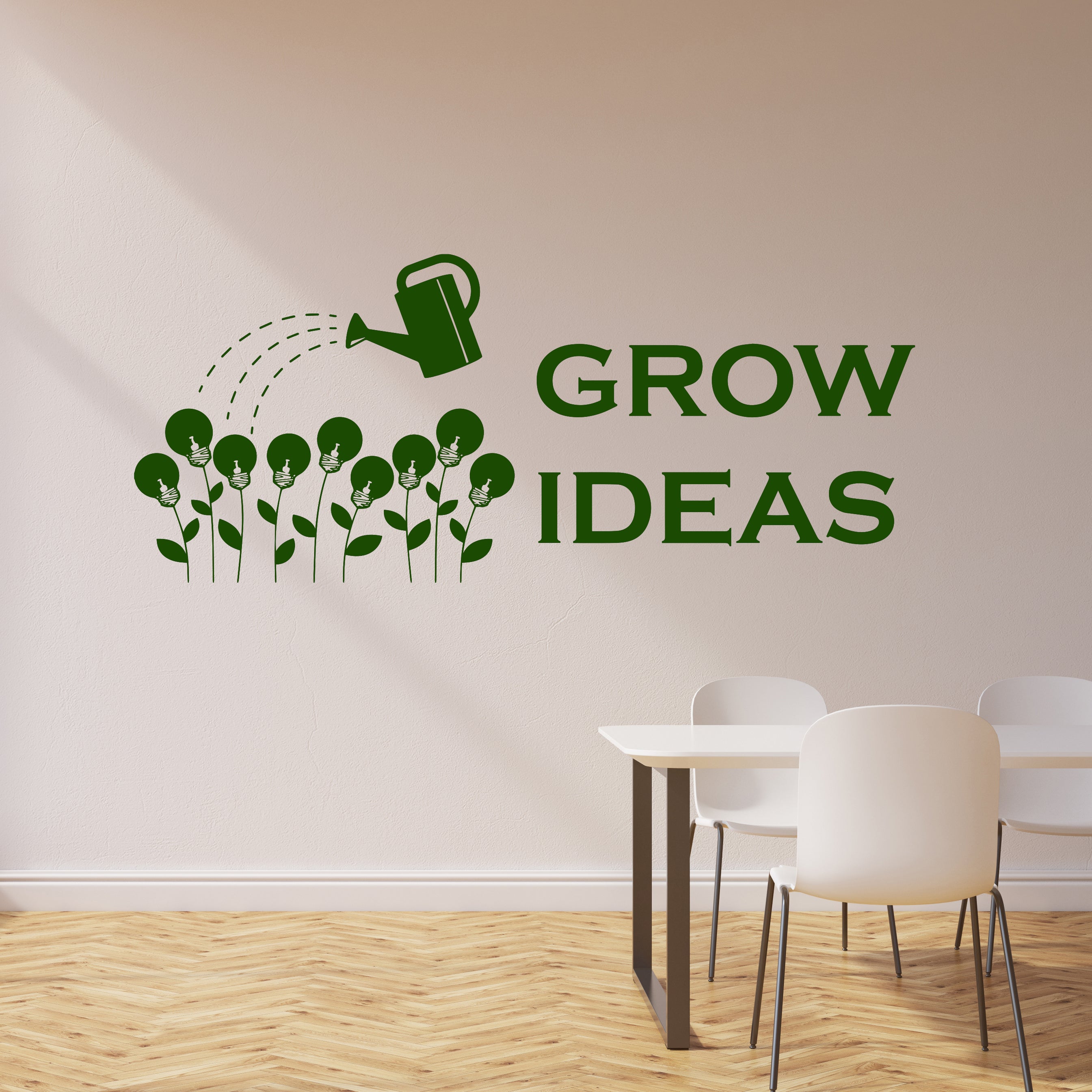 Grow Ideas Vinyl Wall Decal Office Inspirational Letters Decor ...