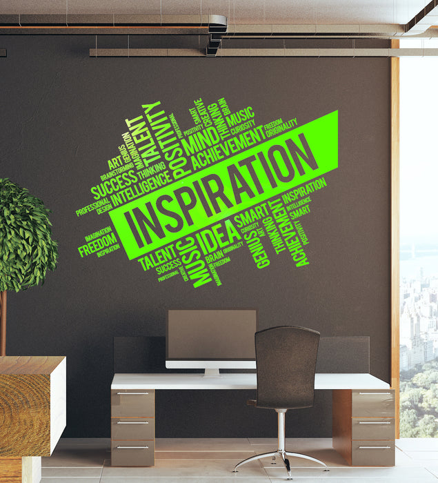 Vinyl Wall Decal Inspiration Success School Office Space Idea Decor Stickers Mural (ig6281)