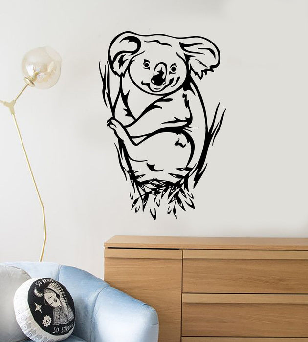 Wall Stickers Vinyl Decal Koala Bamboo Animal For Kids Unique Gift (ig246)
