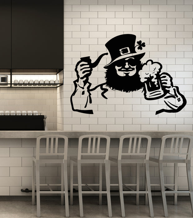 Vinyl Wall Decal Irish Pub Drinking Alcohol Craft Beer House Stickers Mural (g5143)