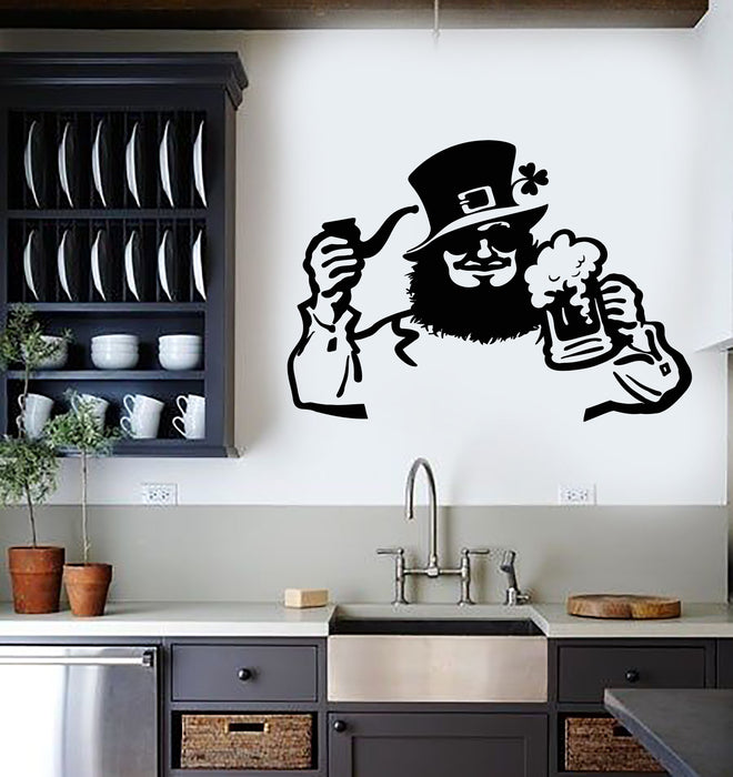 Vinyl Wall Decal Irish Pub Drinking Alcohol Craft Beer House Stickers Mural (g5143)