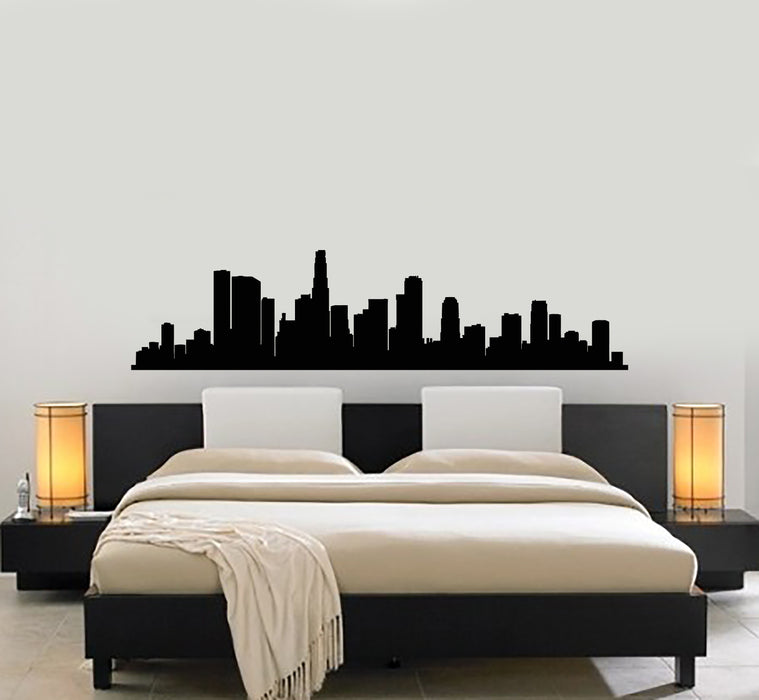 Vinyl Wall Decal Skyscraper Skyline City Silhouette Room Decoration Stickers Mural (g197)