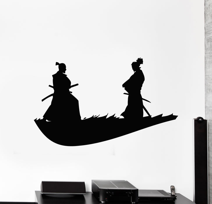 Vinyl Wall Decal Japan Swords Warriors Japanese Asian Art Stickers Mural (g6327)