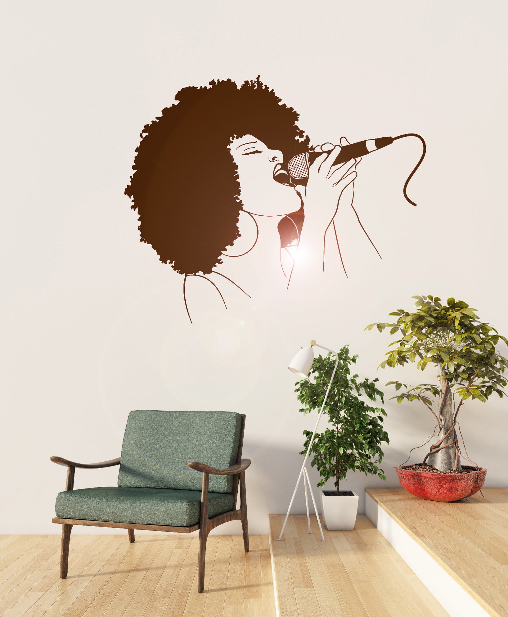 Vinyl Wall Decal Hot Sexy Woman Black Lady Singer Music Stickers Mural ...