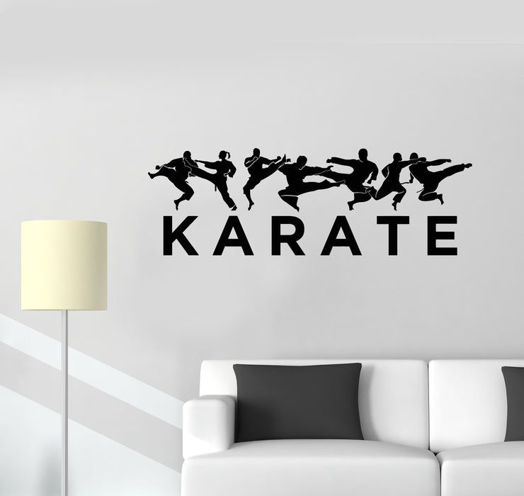 Vinyl Wall Decal Karate MMA Oriental Fighting Training Fights Stickers Mural (g3776)