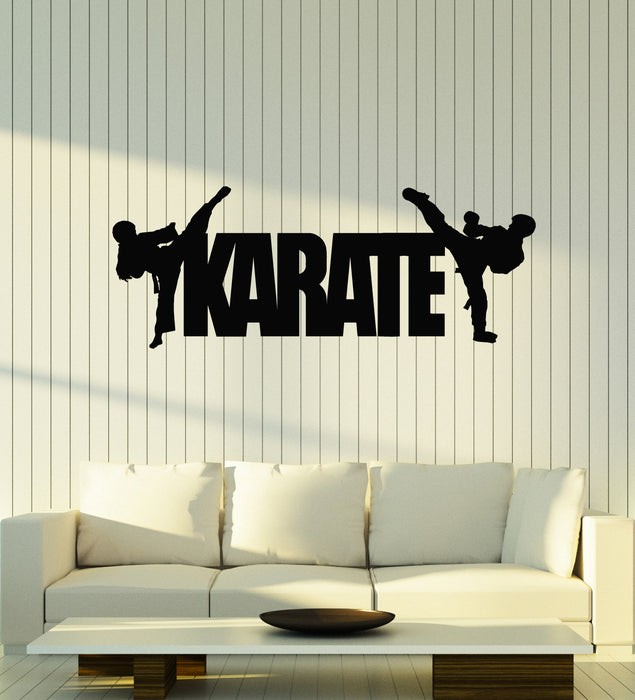 Vinyl Wall Decal Karate Oriental Fighting Martial Arts Sports Stickers Mural (g5026)