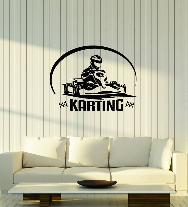 Vinyl Wall Decal Kart Formula 1 Sports Car Karting Racing Sports Stickers Mural (g4629)