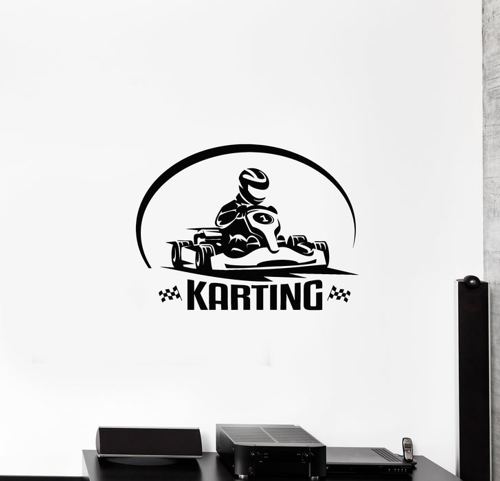 Vinyl Wall Decal Kart Formula 1 Sports Car Karting Racing Sports Stickers Mural (g4629)