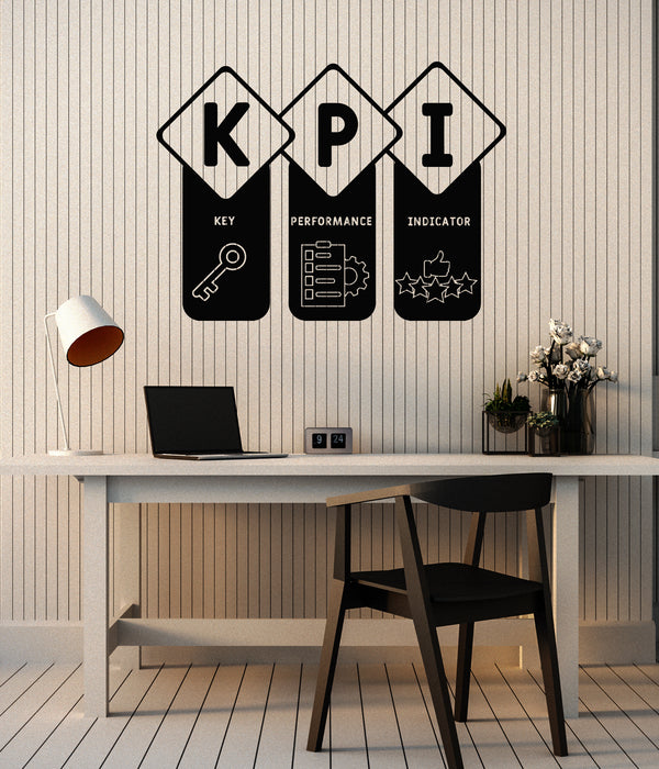 Виниловые наклейки на стену Kpis Ключевые показатели эффективности Gears Decor Наклейки Mural (g7045)