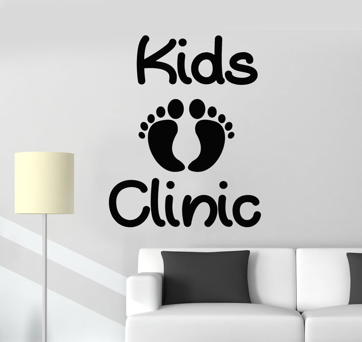 Autocollant mural en vinyle pour clinique pour enfants, soins pour enfants, santé, bébé, trace, autocollants muraux (g2412)