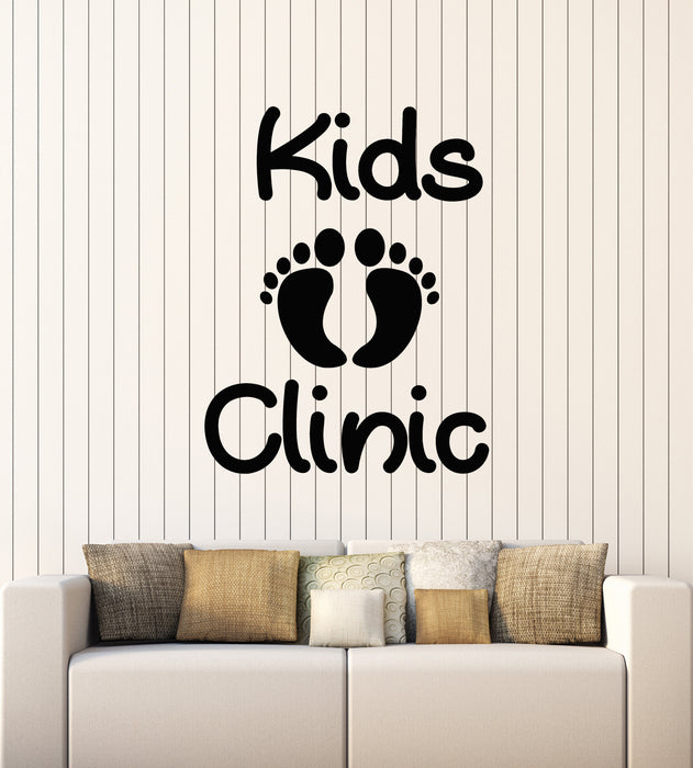 Vinyl Wall Decal Kids Clinic Children's Care Health Baby Trace  Stickers Mural (g2412)