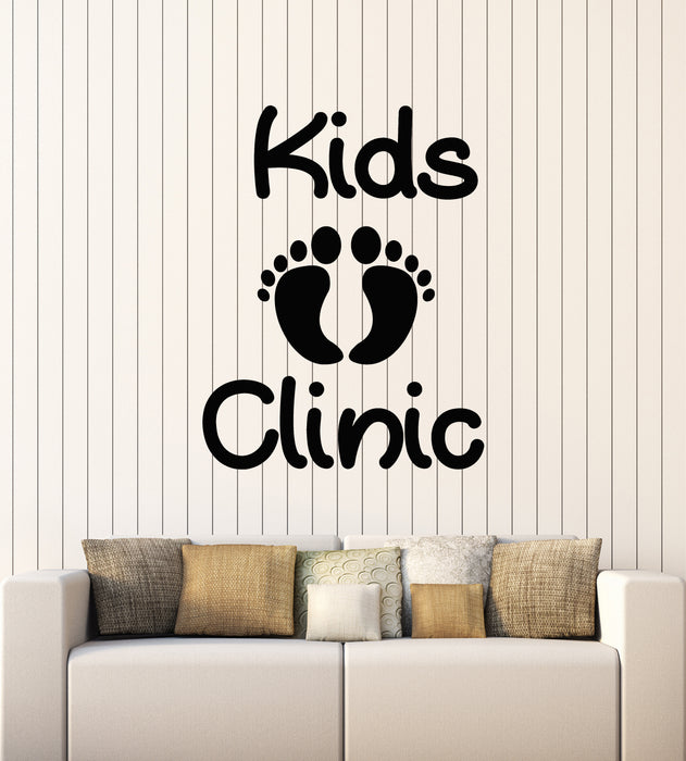 Autocollant mural en vinyle pour clinique pour enfants, soins pour enfants, santé, bébé, trace, autocollants muraux (g2412)