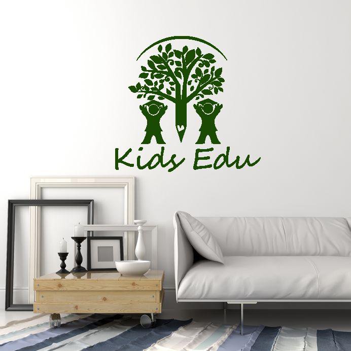 Vinyl Wall Decal Kids Edu Nursery School Tree Children's Education Art Stickers Mural (ig5376)