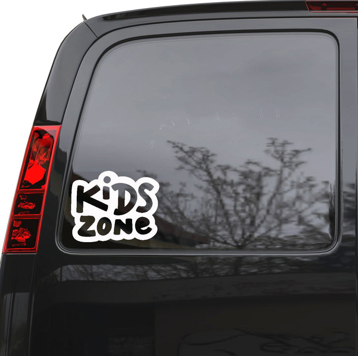 Auto Car Sticker Decal Kids Zone Lettering Child Baby Truck Laptop Window 6.3" by 5" Unique Gift ig4972c