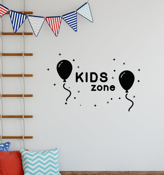 Vinyl Wall Decal Balloons Kids Zone Playroom Child Game Room Stickers Mural (g4687)